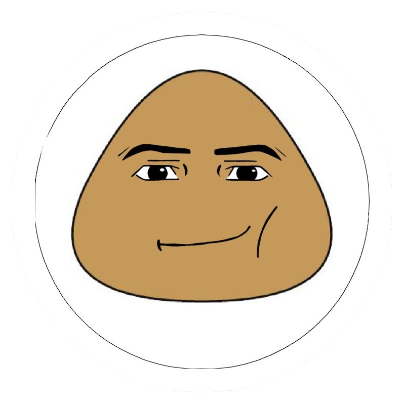 Pou Roblox Face | Sticker